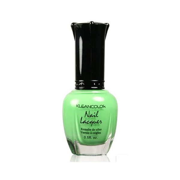 1 Kleancolor Nail Polish Lacquer #24 Bikini Green Manicure + Free ZipBag Gift