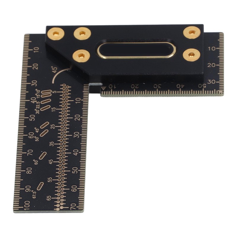 100mm Woodworking Scriber L Shape Square Ruler Aluminum Alloy Carpenter