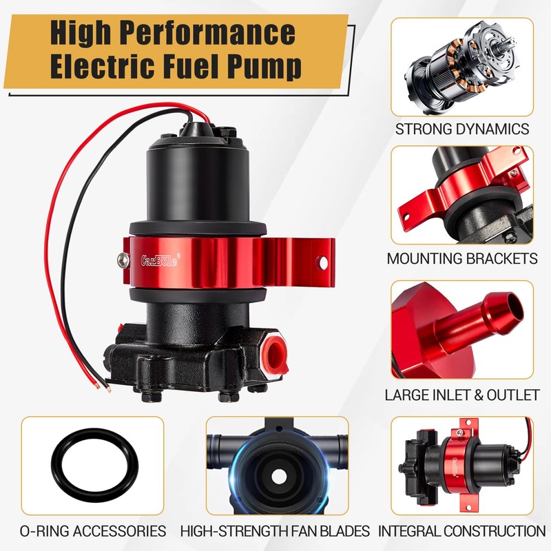 CarBole 110 GPH Electric Performance Fuel Pump DC 12V with