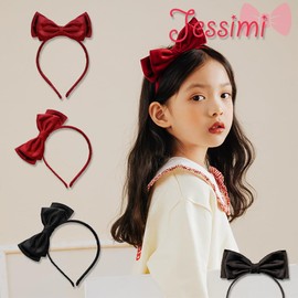 Jessimi Headband for Kids, Bowknots, Velvet, Girls, Hair Accessories, Ribbon, Cosplay Item, Princess, Costume, Kids, Women's, Cosplay Accessories, Cute, Halloween, Parties, Cosplay Tools, Large