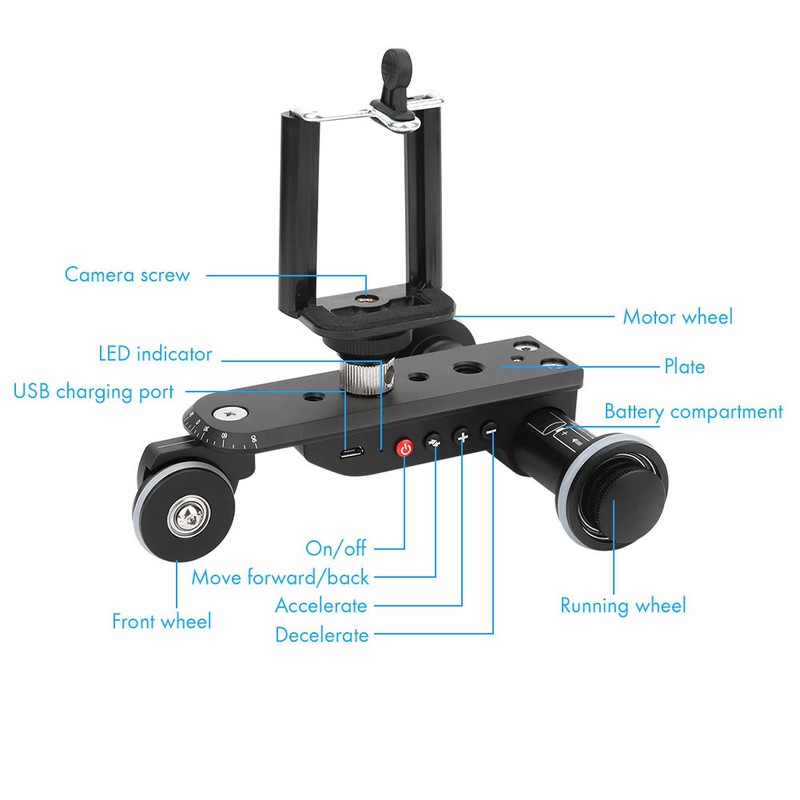 Kingjoy PPL-06S Pro Video Slider Track Dolly 5 Levels Speed