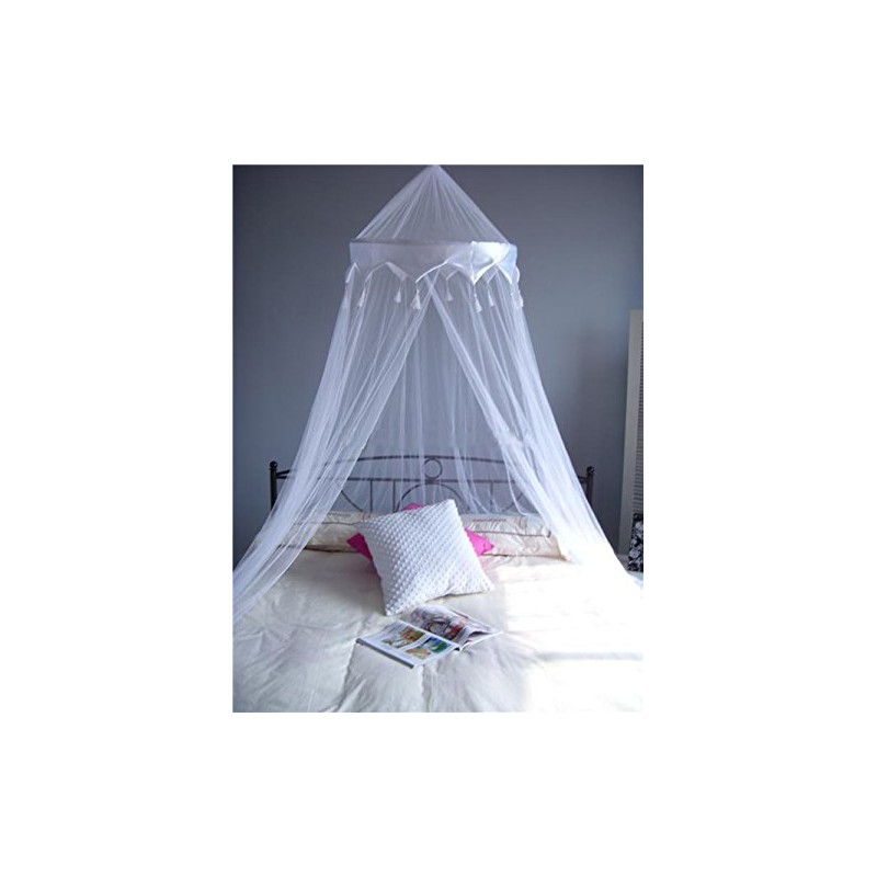 A-Express® White Mosquito Net Bed Canopy Up To King Size