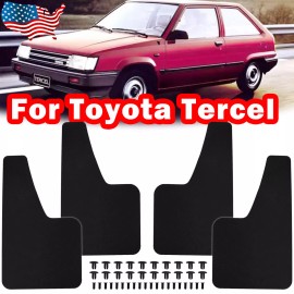 URMECCH 4PCS For Toyota Tercel 95-99 Splash Guards Mud Flaps Gurads Carbon Fiber Style