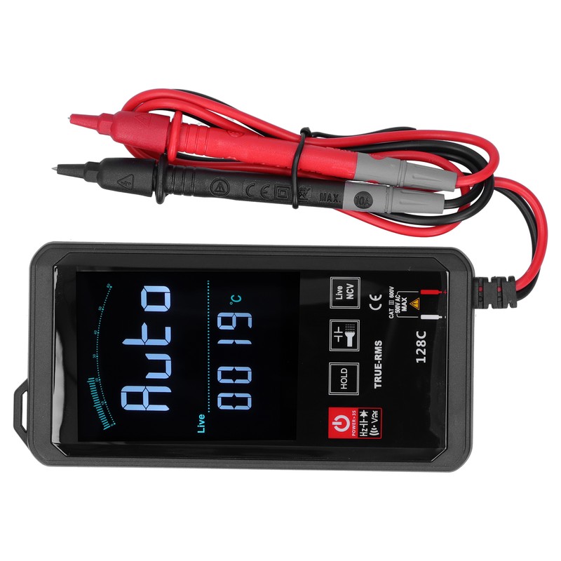 HY128C Intelligent Multimeter Touch Screen Digital Multi Display Frequency Temperature