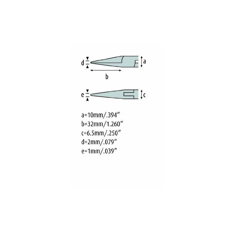 Schmitz 4202HS22 Long Nose Pliers 140 mm Straight, Long Gripping
