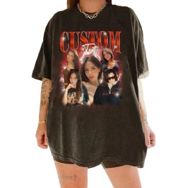 Nazenti Custom Bootleg Rap Tee, Custom T-shirts With Picture, Retro Custom Bootleg, Valentine's Gifts For Him Hercolor: Black, size: Large