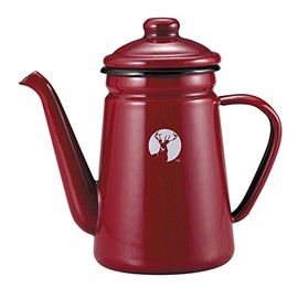 Captain Stag (キャプテンスタッグ) Enamel Coffe Pot 1.1L Red UH-525