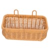iplusmile Rattan Onion Storage Basket Woven Hanging Basket Wall Mount