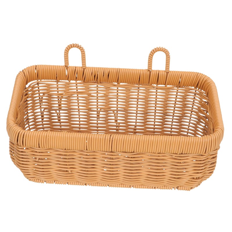 iplusmile Rattan Onion Storage Basket Woven Hanging Basket Wall Mount