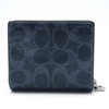 Coach Cap13 SV/D9 (Dark Denim) Women's Bifold Wallet, Signature Snap
