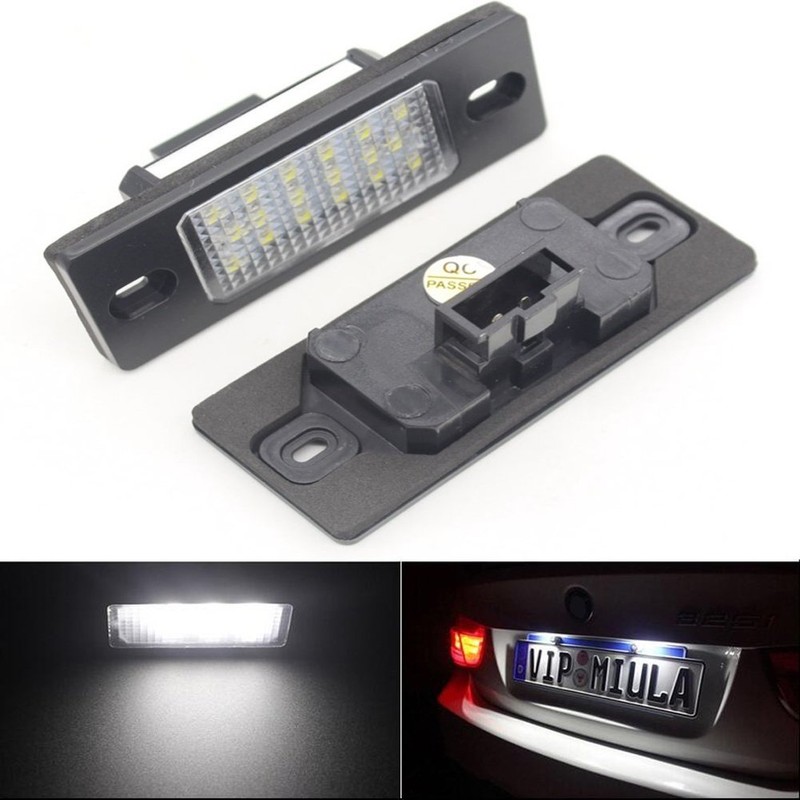 KATUR 1 Pair of Car License Plate Lights 18 LEDs