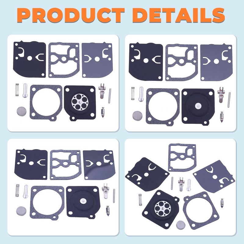 Hyceker RB-39 Carburetor Repair Kit for McCulloch Mac 3200 3214