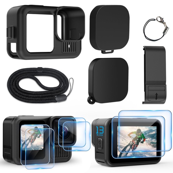 OKFUN Silicone Sleeve Case for Go Pro Hero 13 Black,6PCS