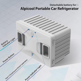 Alpicool 173Wh Detachable Battery For Portable Car Refrigerator P18/MP8/Y15E/Y19E/TA/TAW/TW/TWW/MT/TS Series