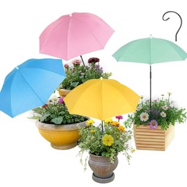 Vorriop Upgraded 4pcs Umbrellas for Outdoor Plants，Garden Beds Shade，Protect Plant From Damage to Their Flowers Caused by Intense Sunlight and Rain