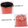 Kisangel 100PCS Plastic Flower Pot Creative Breathable Succulent Planters Diameter