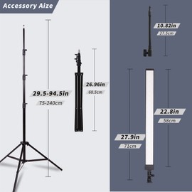 GSKAIWEN Photography Studio LED Lighting Kit with Light Stand Bag Soft Tube for Beauty, Eyebrow, Tattoo, Makeup, Dentistry, Eyelash, Portrait, Product Photography Fill Light