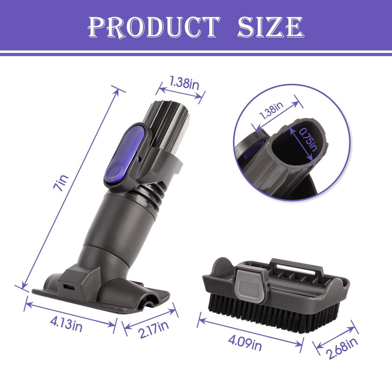 Vacuum Attachments Compatible with Shark Pet Cordless Stick IX141 IZ162H