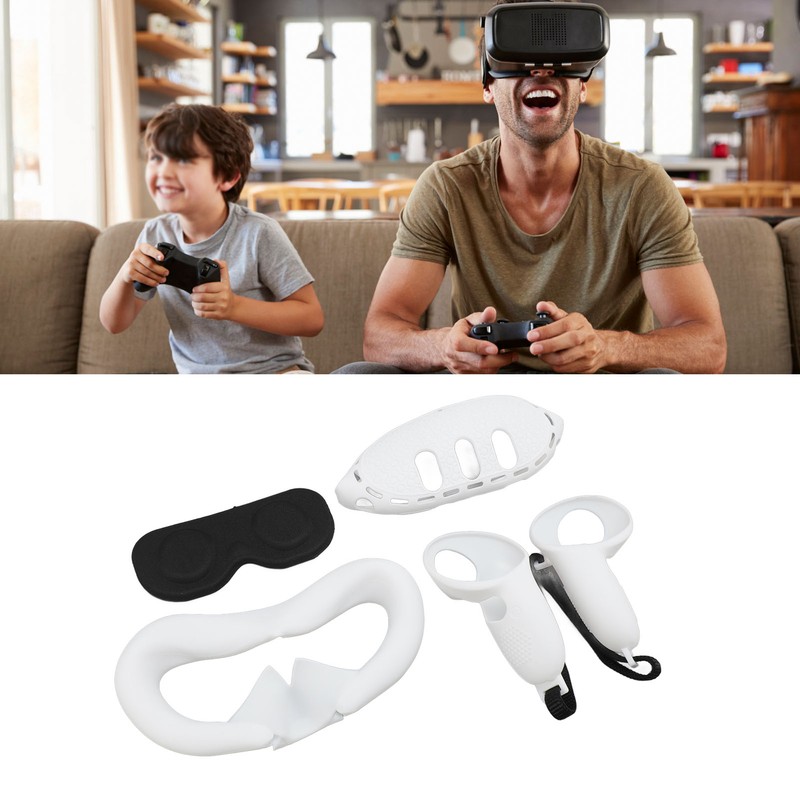VR Glasses Silicone Cover Set Controller Grips Front Shell Headset