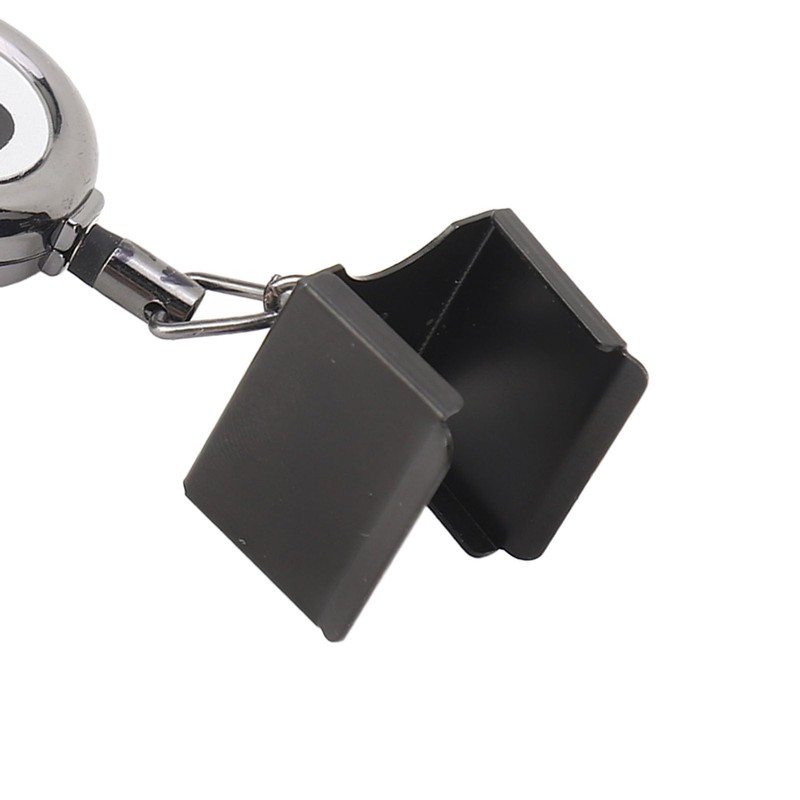 QANYEGNBilliard Chalk Holder, Black Automatic Telescoping Pool Chalk Holder, Portable