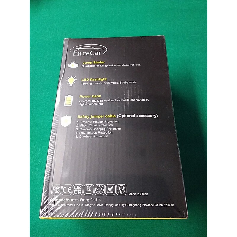 Peak EXCECAR Y29 Plus Car Jump Starter 3000A Peak New