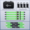 Trekassy Car Tie Down Straps for Trailers with Stake Pocket