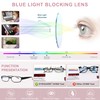 EYEGUARD Reading Glasses for Women 4 Pack Ladies Stylish Blue