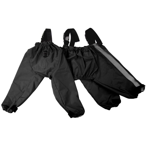 FouFou Dog 62564 Bodyguard Protective All-Weather Dog Pants, Large, Black
