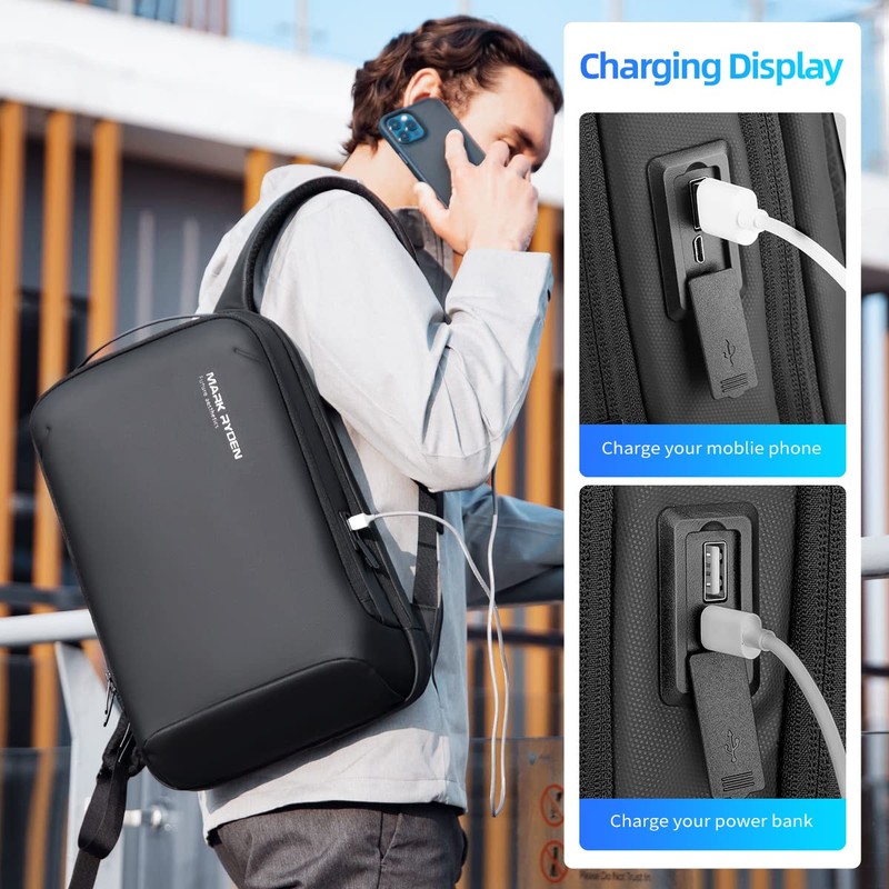 MARK RYDEN Slim Hard Shell Laptop Backpack, Lightweight Laptop Rucksack