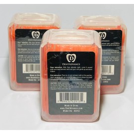 Plackers 🦷 Dentadvance Mint Floss Picks Orange – 3 Pack x70 = 210 units – mint flavor