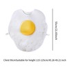 Vaveren Fried Egg Shaped Costume Kids Funny Decorative Dressing up