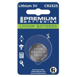 Premium Renata CR2325 Lithium 3V Coin Cell - Swiss Engineered High Capacity Batteries (1 Pack)