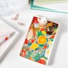 Demdaco + ArtLifting Original Art Floral Stripes Stoneware Small Tray