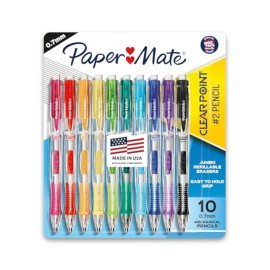 Paper Mate Clearpoint Mechanical Pencils, 0.7Mm Hb #2 Pencil Lead, 2 Pencils, As