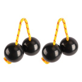 Aslatuas Rhythmic Ball ABS Kashaka Shaker Instrument Classic African Shaker Rattle Ball for Entertainment Pack of 2