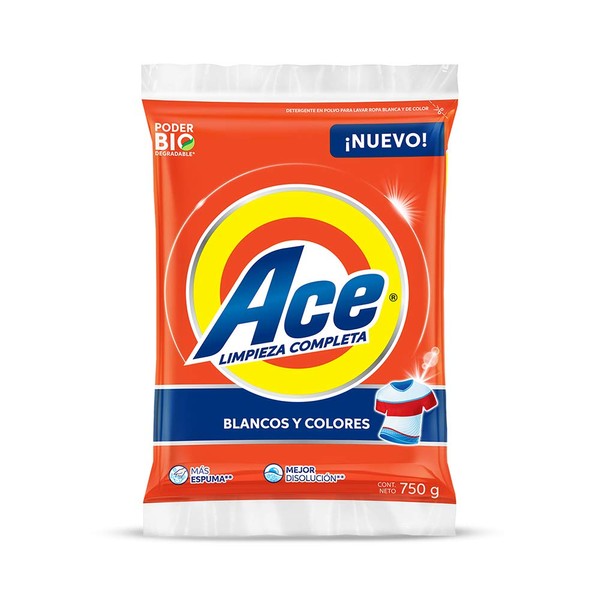 Ace Uno para Todo Detergente En Polvo 750gr