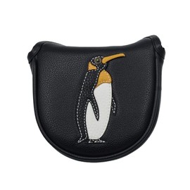 PU Leather Waterproof Golf Club Mallet Putter Covers Protector,Penguin