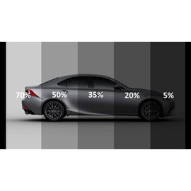 OTOLIMAN 20" Inchx20'Ft (20inc x 240inc)% 20 Black 2Ply Window Tint Film for Car House Office, Heat Blocks Adhesive Scratch Resistant Privacy Sunlight Blackout