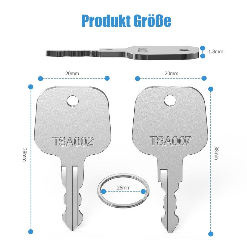 TSA002 Multifunctional Main Key Bag, Ancable Pack of 2 TSA