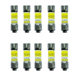 10-Pack New LP-CC-2 LP-CC-2A LP-CC 2A 600Vac Time Delay Fuse Compatible with BUSSMANN LP-CC-2 Low-Peak Class CC Fuse 2A LP-CC-2
