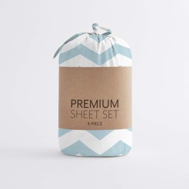 Linen Market 4 Piece Sheet Set Patterned, Queen, Arrow Turquoise