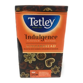 Tetley Indulgence Gingerbread Black Tea - Limited Edition, 20 Tea Bags, 40 Grams, Contains Caffeine