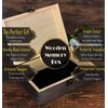 Golden 50th Anniversary - Engraved Wooden Box, Celebrate Half a