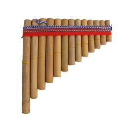 PAN PIPES GENUINE PERUVIAN FLUTES IN BAMBOO 17cm x 13cm MADE IN PERU