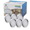 LED Puck Lights, Set of 6, White | Dimmable Under