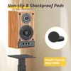 GZGDLJQ Adjustable Bookshelf Speaker Stands Pair, 20-27.5 Inch All-Metal Heavy