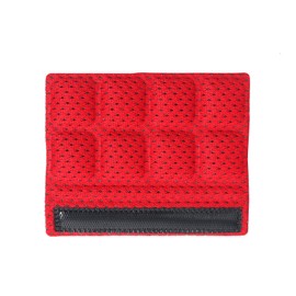 PAXLAMB 2PCS Chin Pads Foam Pad Set Strap Padding Replacements Universal Cushion Mats Liners for Cycling Bike Bicycle Motorcycle Road Racing Riding Helmet (Red 2PCS)