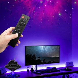 UFO Galaxy Projector Starry Night Light with Timer & Remote Control, 160° Adjustable Spaceman Nebula Star Projection Lamp with 9 Modes Gifts for Kid and Adult Bedroom Decor (UFO)