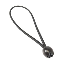 Dreamprint 25 x Bungee Cords with Ball 250 mm Black Tarpaulin Tensioner, Expander Loops, Tarpaulin Holder, Tarpaulin Rubber, Rubber Tensioner, Tent Rubber, Expander for Tents, Tarpaulins, Gazebos