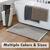 TYUU Boho Bathroom Rugs, Super Absorbent Non Slip Waffle Bath